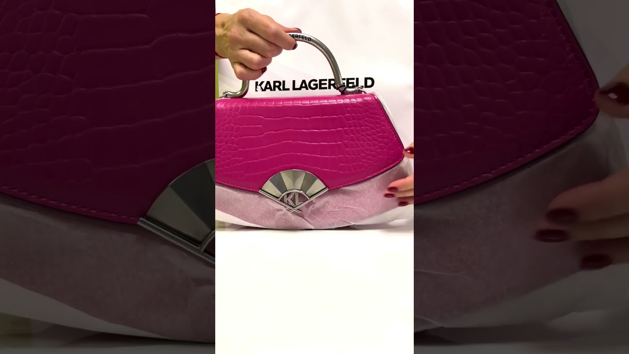 KARL LAGERFELD дамска чанта K/ARCHIVE FAN CROC A560