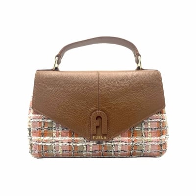 FURLA дамска чанта Dafne S top handle brown