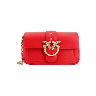 Pinko дамска чанта Love one pocket S mini red