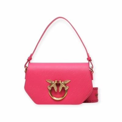 PINKO дамска чанта Love Click Exagon fuchsia