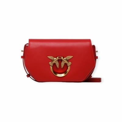 PINKO дамска чанта Love Click Exagon mini red