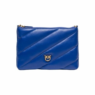 PINKO дамски клъч Flat Pouch Nappa blue