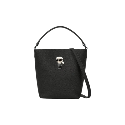 KARL LAGERFELD дамска чанта Ikon Pebble bucket black
