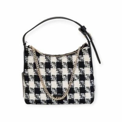 FURLA дамска чанта Danae hobo black white