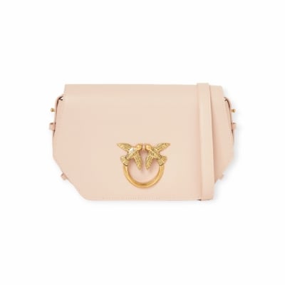 PINKO дамска чанта Love Click Classic Exagon light pink