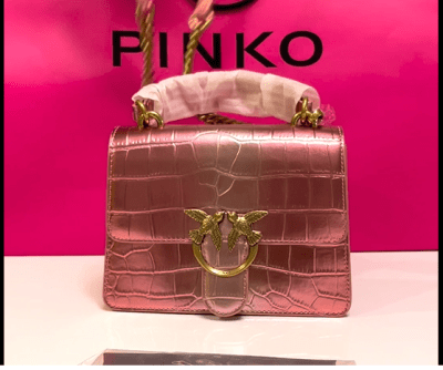 PINKO чанта Love one Croco