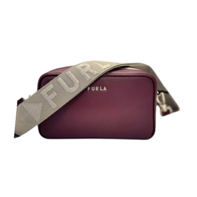 FURLA дамска чанта Classic XL crossbody pouch 1 zip bordo