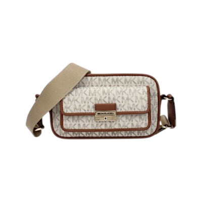 MICHAEL KORS дамска чанта Bradshaw monogram small vanilla