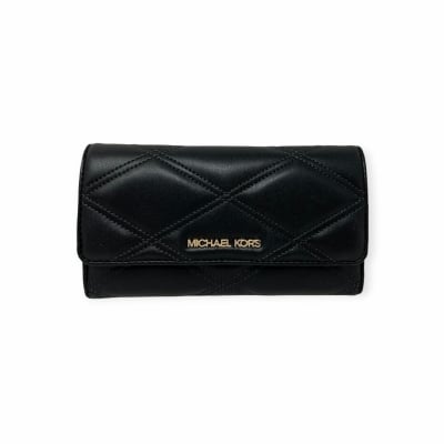 MICHAEL KORS голям портфейл Jet Set travel black capi