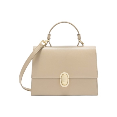 FURLA дамска чанта Eclisse S top handle beige