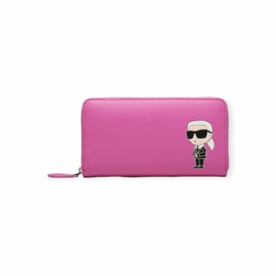 KARL LAGERFELD дамски портфейл K/IKONIK 2.0 LEATHER CONT pink