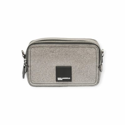 KARL LAGERFELD дамска чанта TECH LEATHER CAMERA BAG PATCH