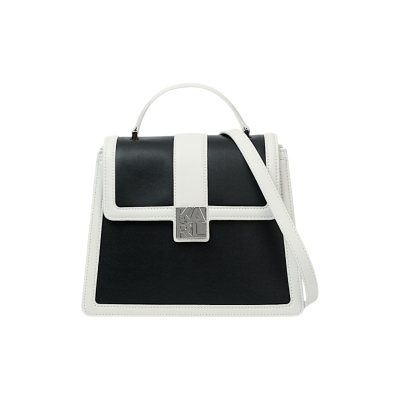 KARL LAGERFELD дамска чанта K/Block logo top handle black