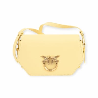 PINKO дамска чанта Love Click Classic Exagon yellow