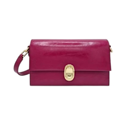 FURLA дамска чанта Eclisse S cross berry