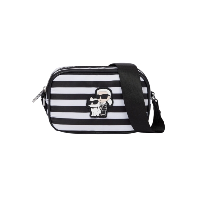 KARL LAGERFELD дамска чанта Ikon stripe nylon