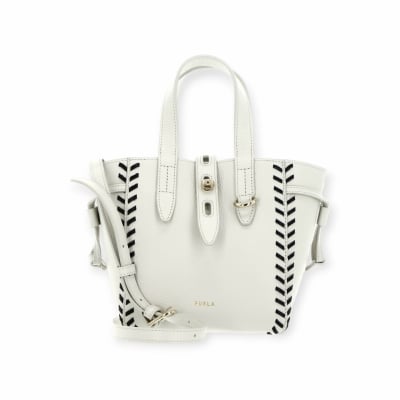 FURLA дамска чанта Net mini tote white