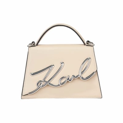 KARL LAGERFELD дамска чанта K/SIGNATURE 2.0 SM CROSSBODY beige