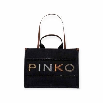 PINKO дамска чанта PINKO SHOPPER denim