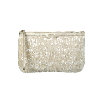 FURLA дамски клъч Classic XL sequins beige