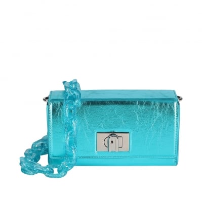 FURLA дамска чанта Bloombag blue