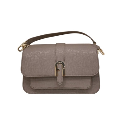 FURLA дамска чанта Miasofia S top handle brown