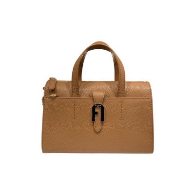 FURLA дамска чанта Miasofia S Boston cognac