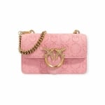 PINKO дамска чанта LOVE ONE  MINI CL suede pink