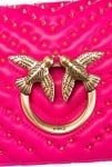 PINKO дамска чанта Love Click mini studs fuchsia