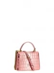 PINKO дамска чанта Love One Top handle mini croco pink