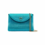 PINKO дамска чанта SOFT ENVELOPE FULL STRASS BLUE