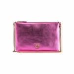 PINKO дамски клъч Flat Classic Nappa fuchsia