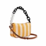 FURLA дамска чанта Moon canvas yellow