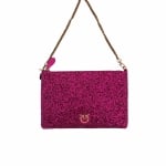 PINKO дамски клъч Flat Classic Nappa fuchsia