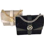 MICHAEL KORS дамска чанта Creenwich black crystals