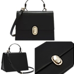 FURLA дамска чанта Eclisse S top handle taupe