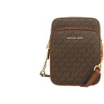 MICHAEL KORS дамска чанта за телефон Jet Set Travel NS Chain logo brown