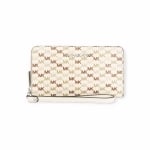 MICHAEL KORS дамски портфейл jetSet travel monogram white