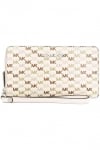 MICHAEL KORS дамски портфейл jetSet travel monogram white