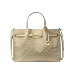 MICHAEL KORS дамска чанта Carson signature gold