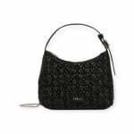 FURLA дамска чанта Danae hobo black white