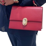 FURLA дамска чанта Eclisse S top handle red