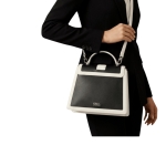 KARL LAGERFELD дамска чанта K/Block logo top handle black