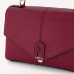 FURLA дамска чанта Dafne S top handle brown