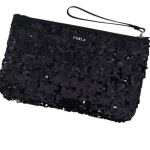 FURLA дамски клъч Classic XL sequins beige