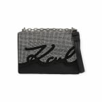 KARL LAGERFELD дамска чанта K/SIGNATURE SP SM SHB CRYSTALS black