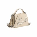 KARL LAGERFELD дамска чанта K/SIGNATURE 2.0 SM CROSSBODY beige