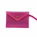 PINKO дамски клъч Flat Full Strass fuchsia