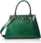 GUESS дамска чанта Stephi Croc green