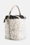 FURLA дамска чанта Artemis mini bucket black glitter